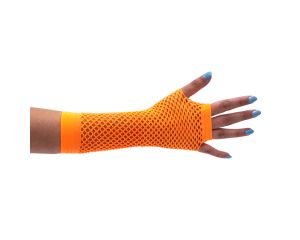 Nethandschoen lang Oranje