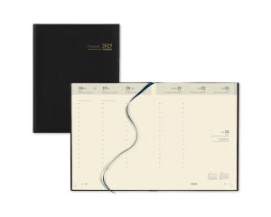 Bureau Agenda Lima Concorde Zwart - 1 week per 2 pagina's