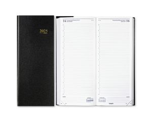 Bureau Agenda Santex Saturnus Zwart - 1 dag per 2 pagina's