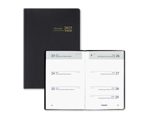 Zak Agenda Seta Armada Zwart - 1 week per 2 pagina's