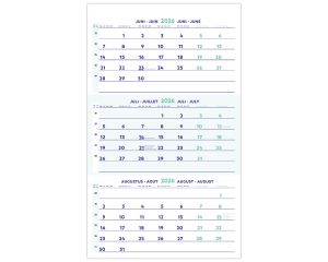 Wandkalender - 3 maanden overzicht