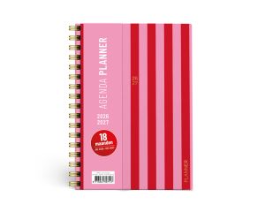 Planner 22x16cm spiraal PINK