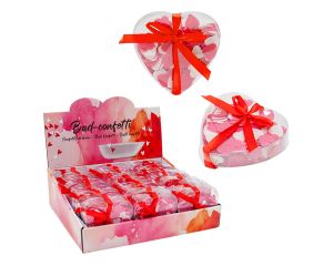 Badconfetti in hartvorm