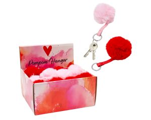 Pompom sleutelhanger