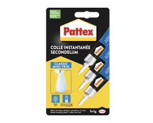 Pattex Secondelijm 1gr Classic 3 stuks