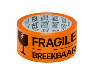 Verpakkingstape breekbaar 48mmx60mm