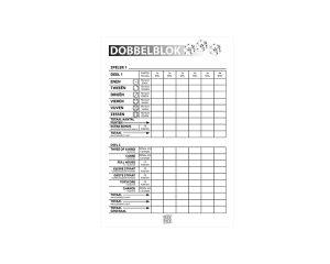Dobbelblok 100 vel