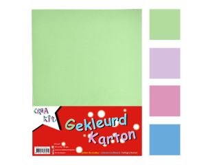 Karton A4 Gekleurd - 50 vel, 150 grams Pastel ALLROUND