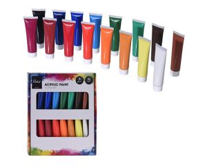 Acrylverf in tube 36ml 16 kleuren