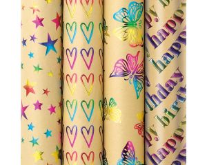 Rol kadopapier Rainbow 1,5mx70cm