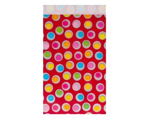 Geschenkzakjes Dots rood 12x19cm 200 stuks