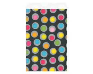 Geschenkzakjes Dots zwart 12x19cm200 stuks