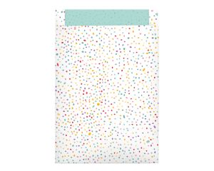 Geschenkzakjes Dots wit 25x34cm 100 stuks