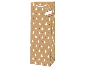 Giftbag Frosty Holiday Bottle