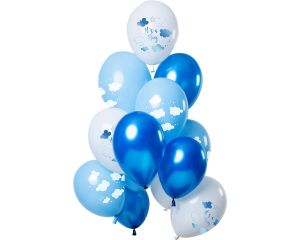 Ballonnen Baby Shower Boy 12 stuks -  33cm