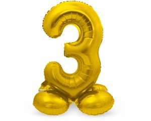 Staande cijferballon 3