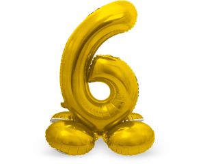 Staande cijferballon 6