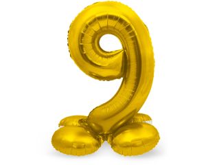 Staande cijferballon 9