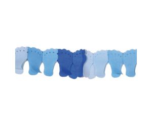 Papierenslinger blauwe voetjes