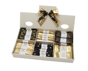 Display Kerstlint Goud/zwart