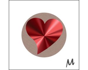 Rol etiketten LOVE Hart - 500 stuks