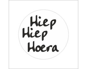 Rol etiketten Hiep Hiep Hoera 500 stuks