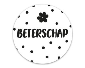 Rol etiketten - Beterschap 500 stuks