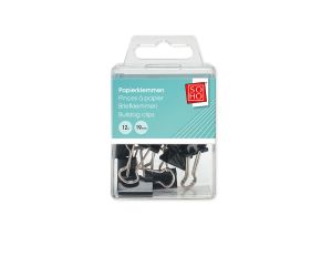 Papierklemmen 19mm 12 stuks