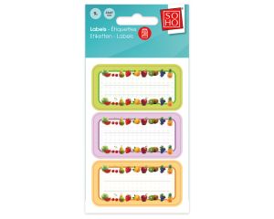 Inmaak etiketten fruit 9 stuks #33