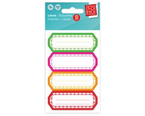 Inmaak etiketten kleur 12 stuks #34