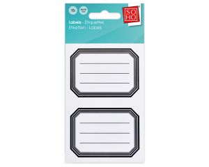 Schooletiket hoekig SOHO Black