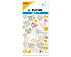 Sticker Hartjes pastel #100