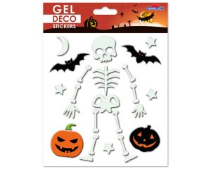 Glow in the Dark Gelstickers Skelet