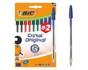 Balpen Bic Cristal ass 10/bls