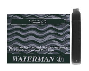Waterman inktpatronen zwart 8 stuks lang