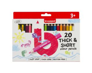 Bruynzeel Kids korte dikke kleurpotloden 20 stuks