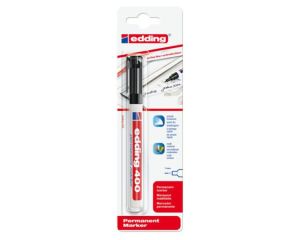 Edding 400 zwart 1mm  ronde punt op blister