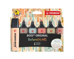 Stabilo Boss nature etui 6 stuks