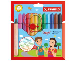 Stabilo Cappi viltstiften 12 stuks etui