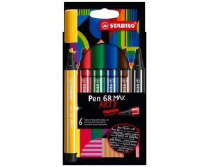 Stabilo Pen 68 Max 6 stuks Arty