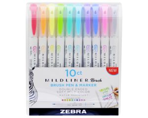 Brush-Mildliner 10 stuks Zebra