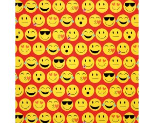 Toonbankrol Emoticon Red 150mx30cm