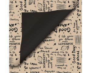 Toonbankrol Tekst Kraft 2-zijdig 200x50