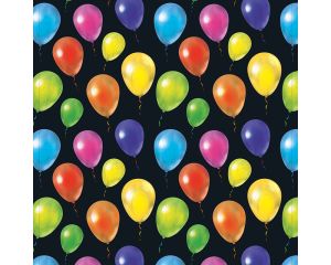 Toonbankrol Balloons Zwart 200mx30cm