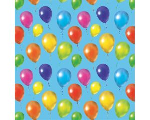 Toonbankrol Balloons lichtblauw 200mx50cm