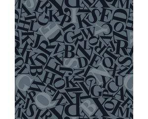 Toonbankrol Letters Zwart 200mx30cm