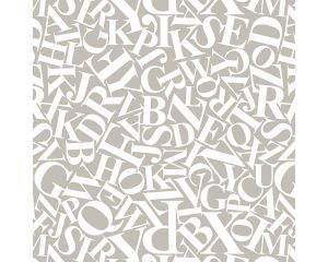Toonbankrol Letters Taupe 200mx50cm