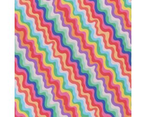 Toonbankrol Regenboog kronkels 150mx30cm