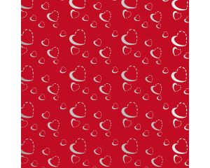 Toonbankrol Silver Hearts 200mx30cm