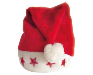 Kerstmuts met sterverlichting